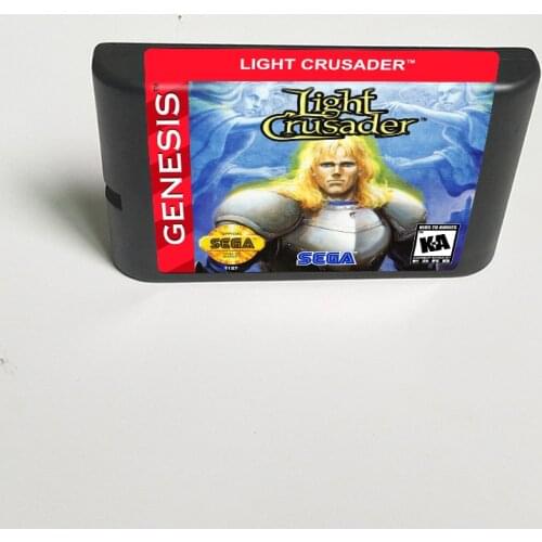 Light Crusader(Battery Save) - 16 Bit MD Game Card for Sega Megadrive Genesis Video Game Console Cartridge