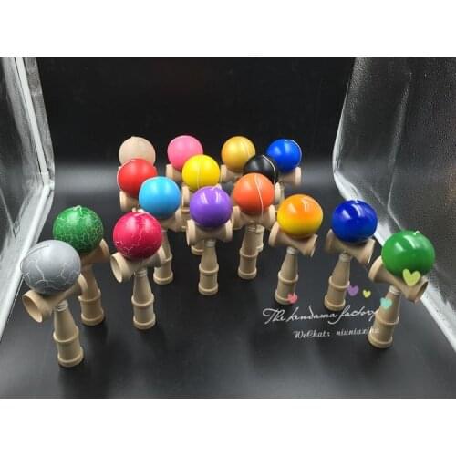 TWB retail Size:18.5cm Funny Japanese Traditional Game Kendama Ball colorful tribute professional