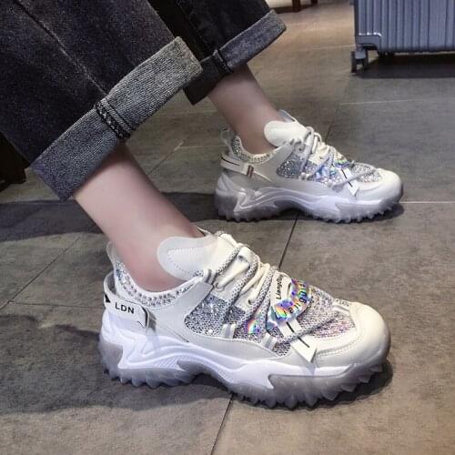 All-Match Low-Top Lace-Up Casual Sports Shoes Spring And Autumn New Fashion Trend Large Size Ladies Single Shoes