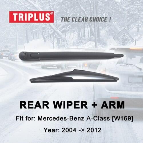 Rear Wiper Arm with Blade for Mercedes Benz A Class W169 (2004-2012) 1pc 12" 300mm, Rear Wiper Arm & Rear Wiper Blades