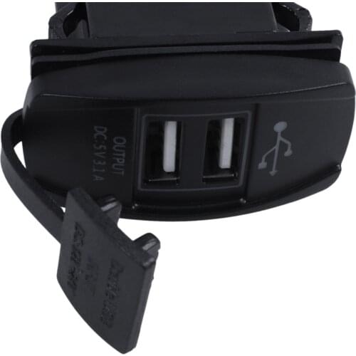 12V 24V Car Auto Boat Accessory LED Dual USB Charger - Outlet green