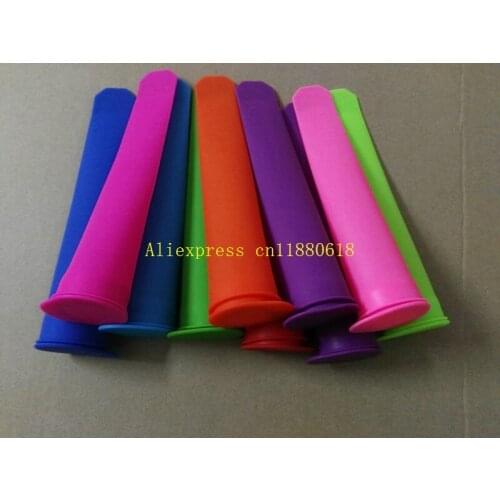 1000pcs/lot Wholesale Silicone Push Up Ice Cream Jelly Maker Popsicle Mould Mold 20cm Longth