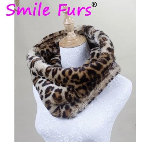 Qearlstar Faux Rex Rabbit Fur Scarves Winter Warm Fur Neckerchief Thickened Collar For Women Ladies Muffler High Quality ZKG07