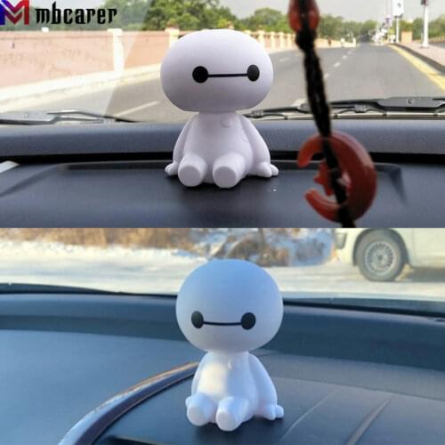 Car Big Hero Doll Toys Ornament Accessories Ornaments Cartoon Baymax Robot Shaking Head Auto Interior Decoration Car-Styling