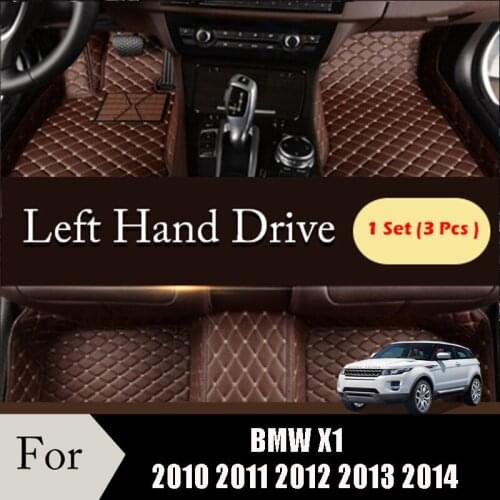 Car Floor Mats For BMW X1 2010 2011 2012 2013 2014 2015 Waterproof Easy Install Rugs Dash Auto Interior Decoration