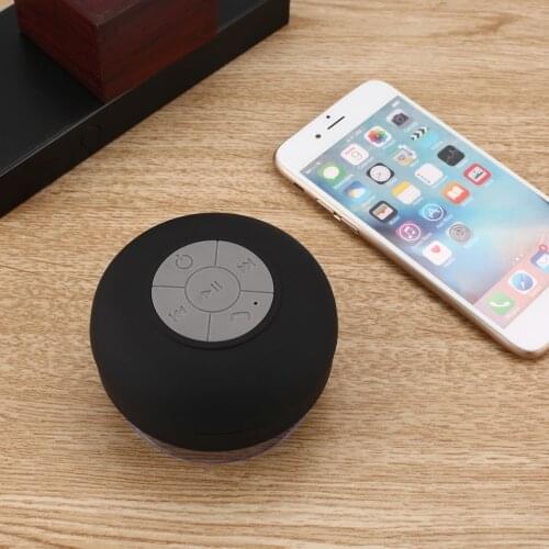 Mini Wireless Speaker Portable Waterproof Shower Speaker for phone MP3 Receiver Hand Free Car SpeakerWhite