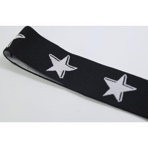 Skin-friendly five-pointed star patternElastic Ribbon Clothing Bags Trousers Elastic Rubber DIY Sewing Accessories rubber band