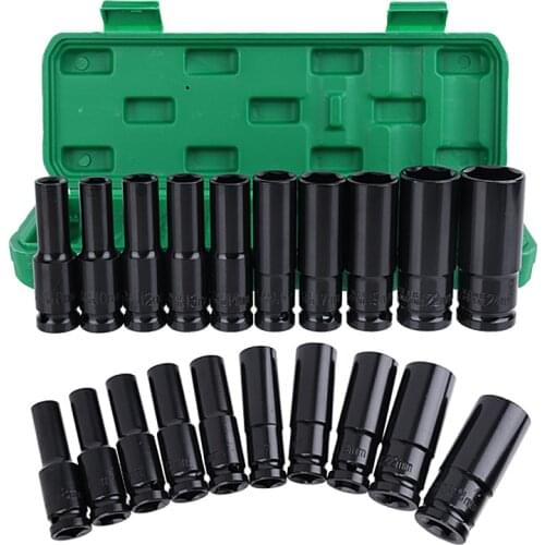 Electric Wrench Socket 1/2 Hex Wrench Socket Set for Electric Impact Wrench Drill Ratchet Spanner Sleeve Repair Tool Kit Spanner