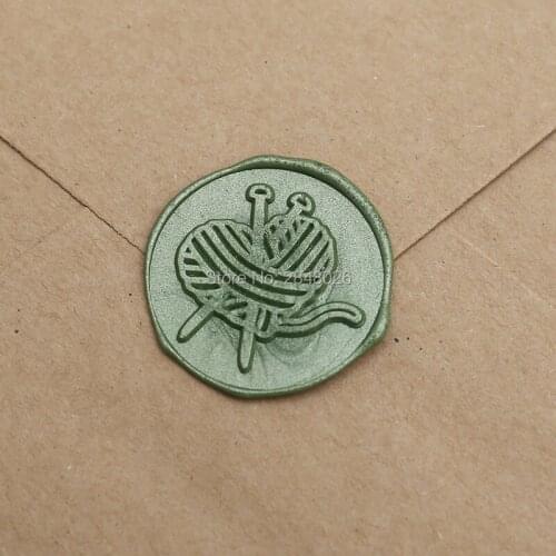 Heart shape Ball of yarn Wax Seal Stamp, wedding stamp, invitation seals,Scrapbooking stamp,yarn ball wax seal stamp