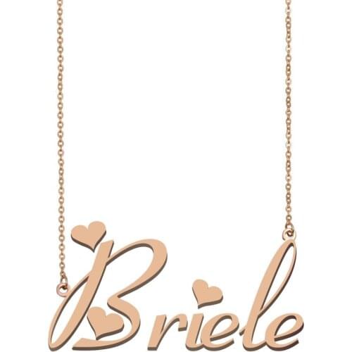 Briele Name Necklace, Custom Name Necklace for Women Girls Best Friends Birthday Wedding Christmas Mother Days Gift
