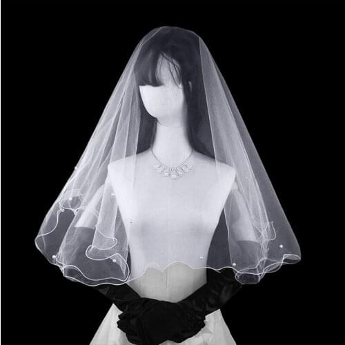Kagenmo Cheap Bridal veil Wedding veil lace dress accessories G