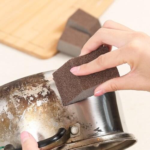 Multi Functional Kitchen Sponge Eraser Trapezoidal Nano Emery Sponge Wipe Washing Pot Bowl Descaling Sponge Remove Rust Cleaning