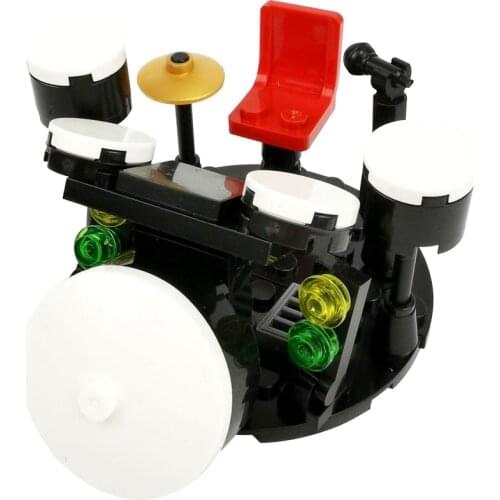 Locking Drum Kit City Series Toys Bricks MOC Blocks Particles Model DIY Parts Accessories Building Birthday Gifts Lockings Gifts