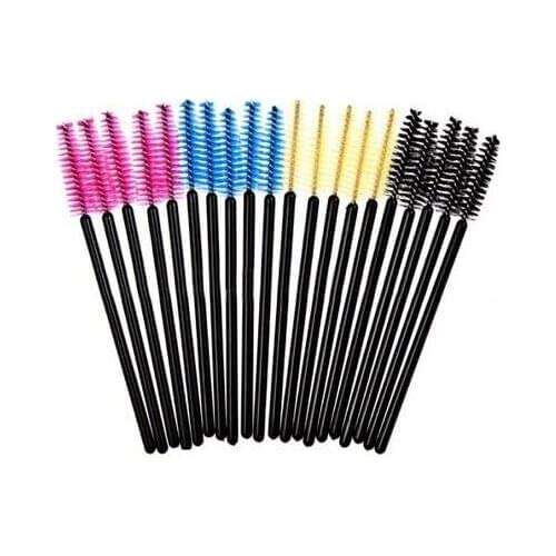 New Arrive 50 pcs/pack One-Off Disposable Eyelash Brush Mascara Applicator Wand Brush Eyelash Comb Brushes Cosmetic Makeup Tool