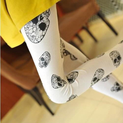 NEW Fashion Muti style Women Big Skull Print leggings for lady pants & 5 Colors Free Shipping L-50