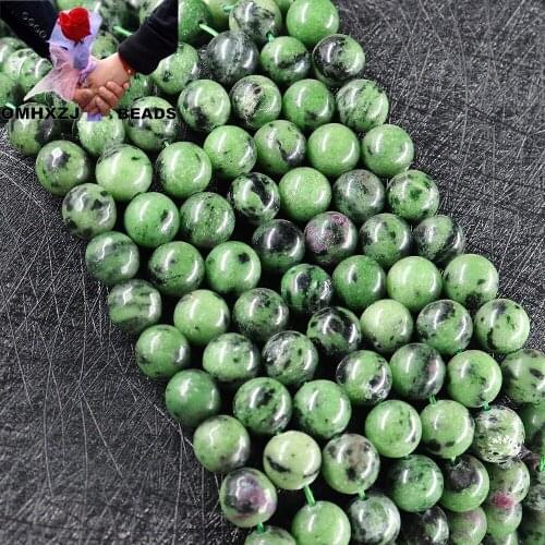 OMH Z100 8mm Polished By Hand Jewelry DIY Making Bracelet Necklace Gift Round Colorful Quartzite Jade Loose Spacer Beads
