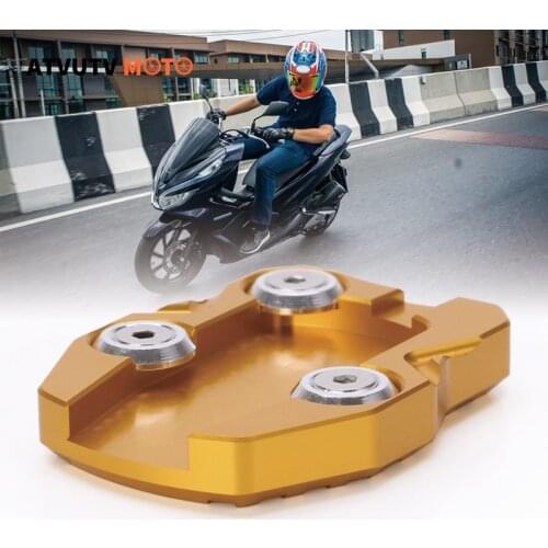 Motorcycle Side Stand Kickstand Support Enlarge Plate For HONDA PCX125 PCX150 2016 2017