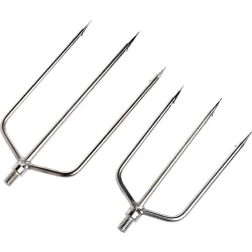 Stainless Steel Prong Harpoon Fish Fork Fishing Ice Breaker AccessoryTackleTool