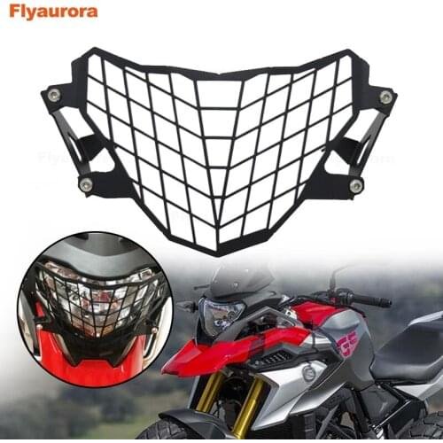 Front Motorcycle Headlight Mesh Grill Mask Retro Head Lamp Cover Mount Protector Guard For BMW G310GS 2017-18 motorcycle Access