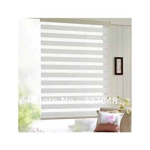 FREE SHIPPING Popular zebra blinds/double-layer roller blinds/ready made curtain/curtain fabric curtain window curtain