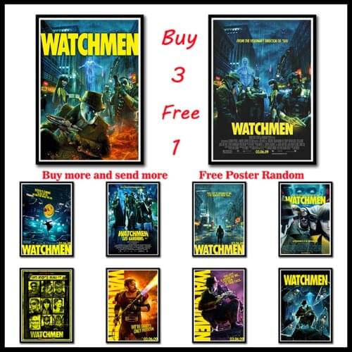 Watchmen White Coated Paper Posters Bar Cafe Living Room Dining room Wall Decorative Paintings Frameless