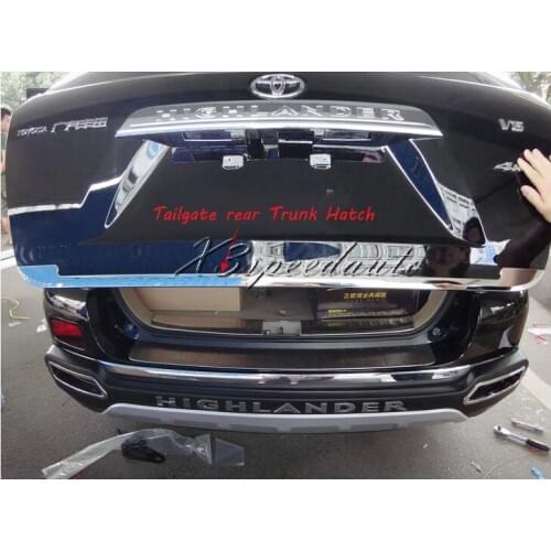 Tailgate rear Trunk Hatch Lower Lid Trim For Toyota Highlander 2011 2012 2013