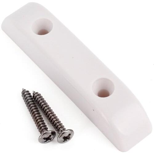 1pc White Plastic Thumb Rest With 2pcs Mounting Screws For ALL Bass Guitar