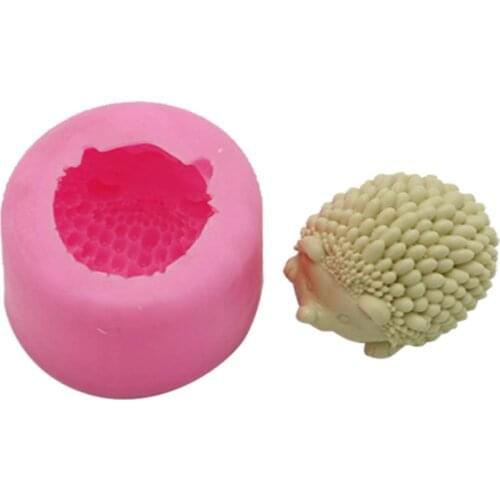 1pc Hedgehog Silicone Mould Birthday Cake Fondant Chocolate Mold Handmade Craft Candle Soap Making Mold Kitchen Tool