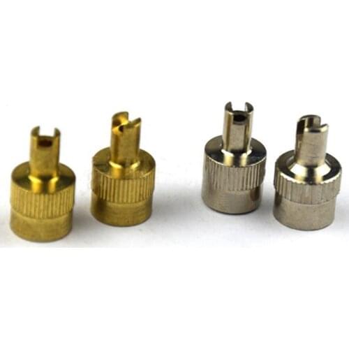 1Pcs Copper Slotted Head Valve Stem Cap for Schrader Car Motorcycle Valve Wheel Tyre Tire Valvol Lid Dust Cover Auto Accessory