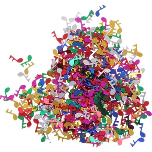 1 Pack 15g Musical Note Confetti Table Confetti Decoration Party Supplies for Music Party Birthday Wedding Baby Shower A35