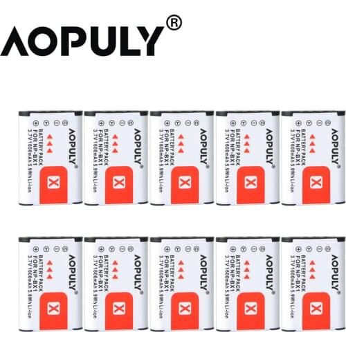 10Pcs/lot NP-BX1 NP BX1 Battery Pack for SONY DSC RX1 RX100 RX100iii M3 RX1R WX300 HX300 HX400 HX50 HX60 GWP88 PJ240EAS15 WX350