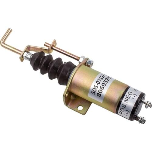 2 Pins 12V/ 24V Stop Solenoid Valve 1502-12C7U2B2S1 SA-3405T 366-07197 for SINOCMP Excavator Electric Solenoid
