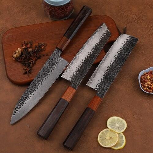 8Inch Damascus Forged VG10 Steel Wooden Handle Chefs Sharp Cut Meat Fruits And Vegetables EDC Knife Beauty Tools