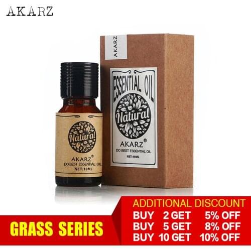 AKARZ Professional Plants Grass series top sale essential oils aromatic for aromatherapy diffusers face body skin care aroma oil
