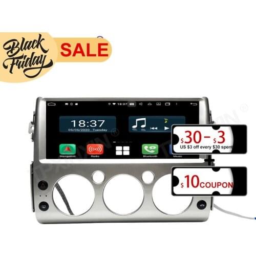 128G Android 10 PX6 DSP for Toyota FJ 2007 - 2017 DVD GPS Car Navigation Car Radio Video Stereo Multifunction CarPlay Host