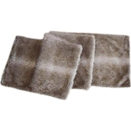 Free Shipping Christmas Table Runner Xmas Table Decoration Faux Fur Table runner For Party Home Man Double sided use Runner