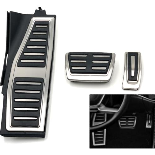 For Audi A8 D5 S8 5H 2019-2020 Accelerator Gas Brake Foot Rest Pedal Cover Pad Plate Car Accessories