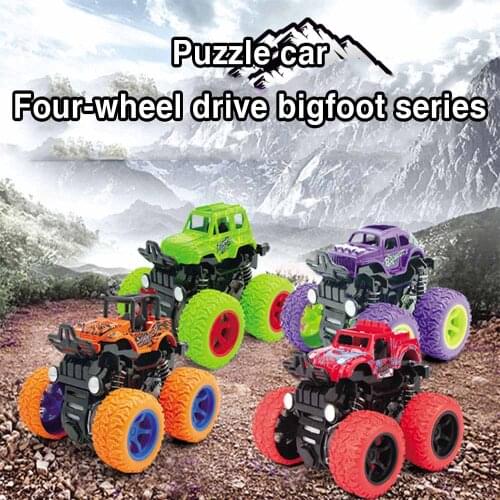 Inertia shockproof four-wheel drive SUV, child boy simulation vehicle model car, anti crash toy car baby car toys birthday gift