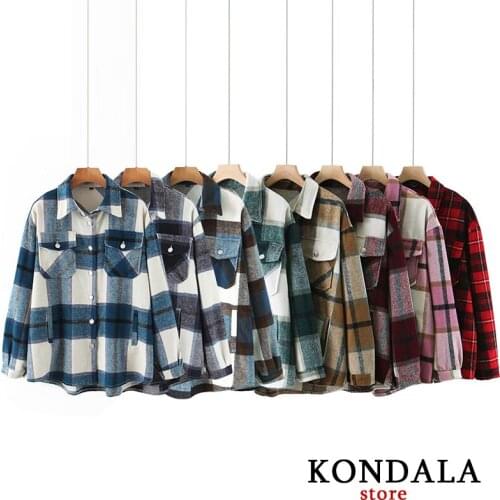Женские твидовые пиджаки KONDALA China At AliExpress