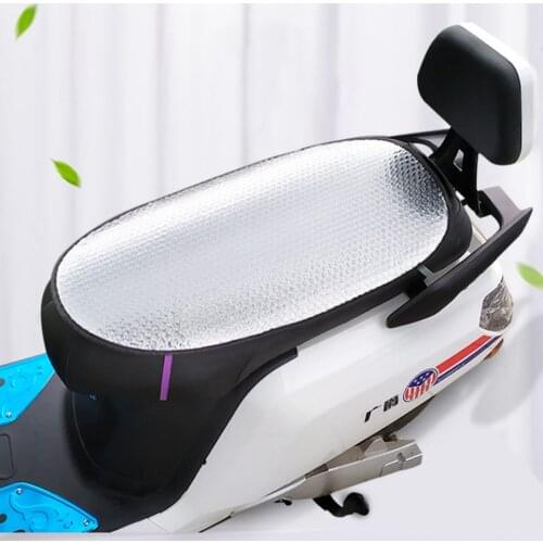 Summer Electric Car Motorcycle Sunscreen Insulation Mat Seat Cushion Waterproof Double-sided Aluminum Film Heat Insulation Pad