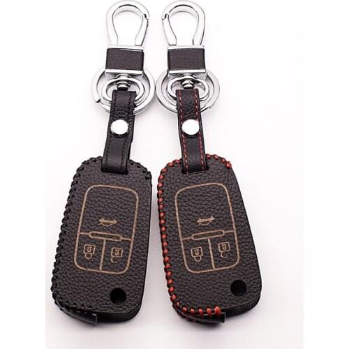 Leather car key cover For Opel Astra Corsa Meriva Zafira Antara ASTRA J Mokka Insignia / For Chevrolet Cruze Aveo TRAX Key cases