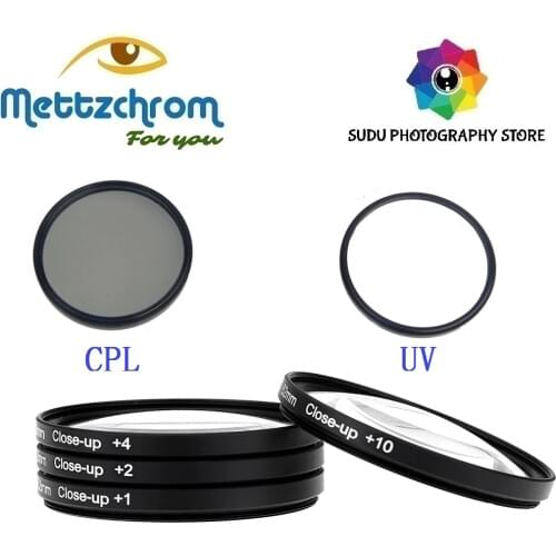 Mettzchrom UV filer CPL filter CLOSE UP filter (+1 +2 +4 +10 ) SUPER SET FILTER KIT 6 PCS FILTER WITH CASE
