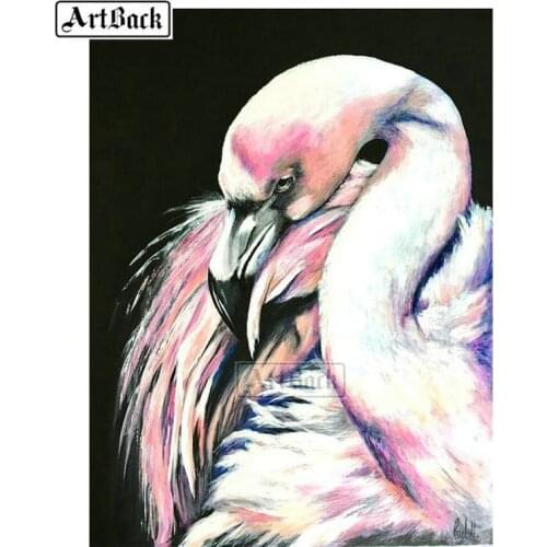 New Arrival 5D Diamond Painting Flamingo Full Square Drill Rhinestone 3d Diamond Embroidery Mosaic Art Home Decor