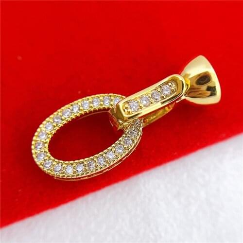 Wholesale DIY Natural Stones Beads Jewelry Making Accessories Silver/Gold/Rose Gold Metal Connector Clasps Findings