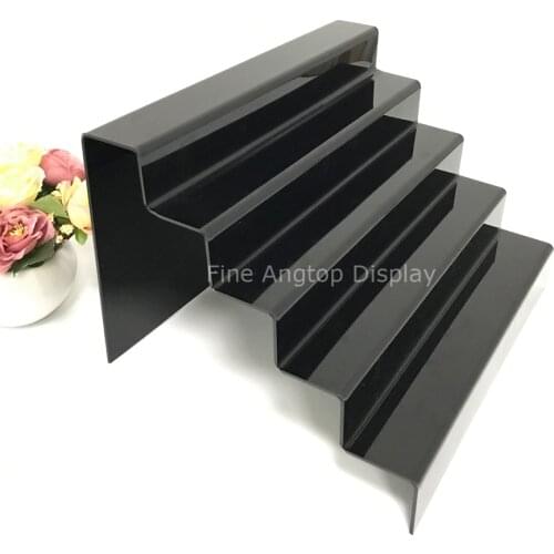 5 Steps Display Stand Base For Black Acrylic Plastic Display Holder Accept Other Colors