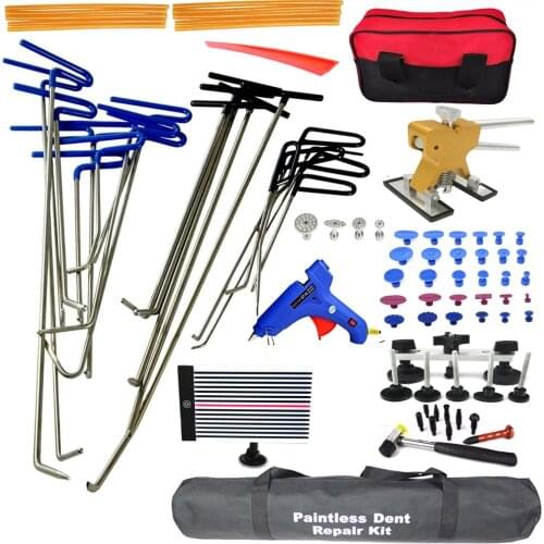 Spring Steel Rods Body Dent Removal Hand Tools Ding Dent Repair Rods Professional Paintless dent remove for Hail Removal Big Kit