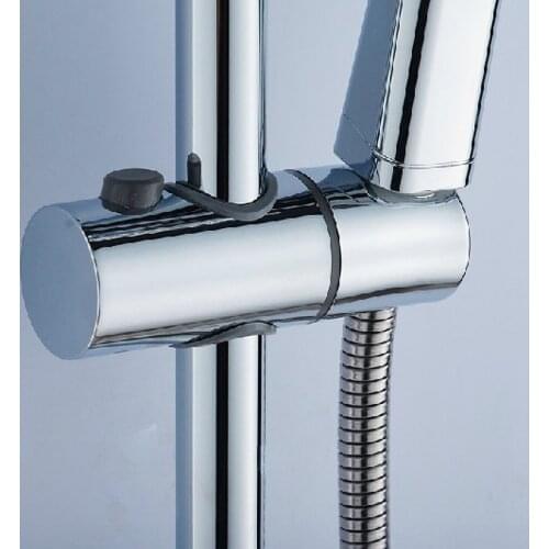 Bathroom Adjustable Hand Shower Holder For Slide Bar Rail Head Bracket Holder Showerhead Holder 360 Degree Rotation Sprayer Tool