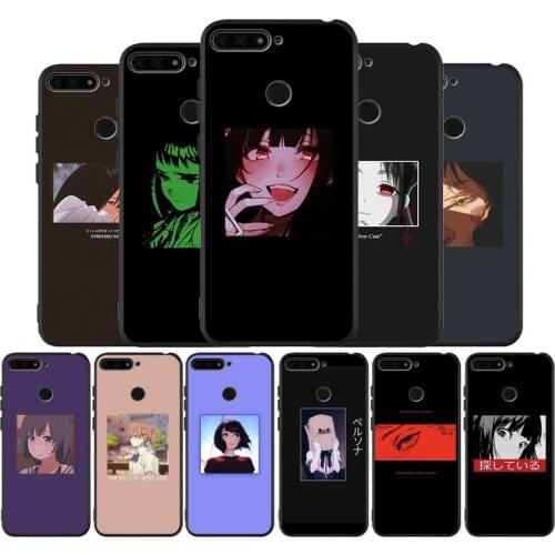Sad Japanese Anime Aesthetic Black TPU Silicone Soft Phone Case For Honor 8X 9 8 10 20 30 Lite Pro MATE 9 10 20 30 Pro Lite