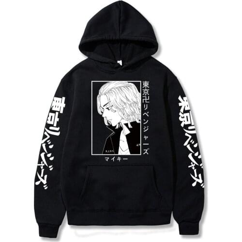 Tokyo Revengers Hoodies Anime Cosplay Mikey Print Loose Oversized Pullovers Sweatshirt Men Women Streetwear Sweater 2021 New Top