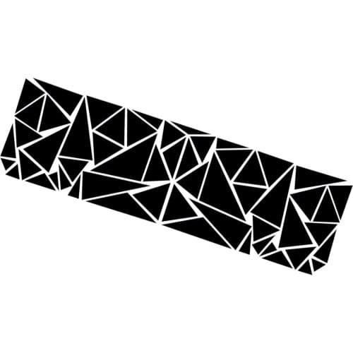 Universal Black Car Truck Body Side Decal Sticker Geometric Triangle Graphics DIY
